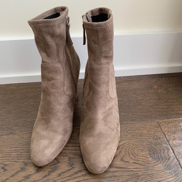 Steve Madden Beige Heeled Booties - Picture 4 of 7